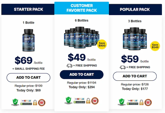 HeroUp Pricing Details