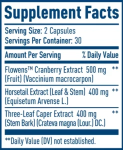 NativePath-Bladder-Health-Supplement-Facts